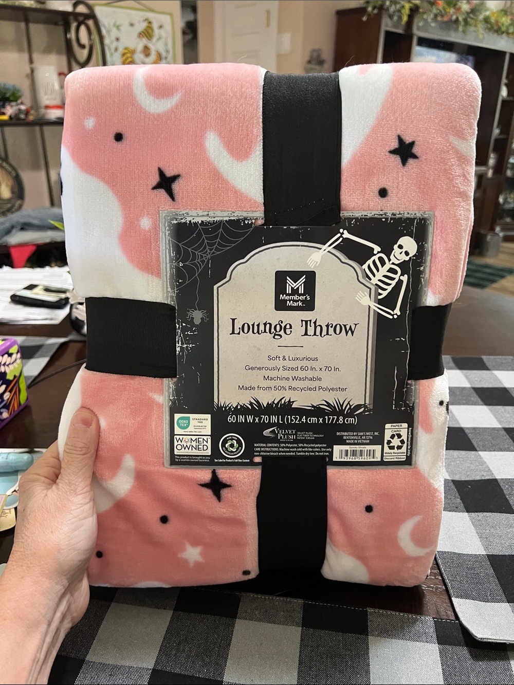 New Halloween Pink  Lounge Throw